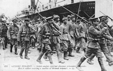 German prisoners are marched to the quayside ready for transportation to - photo 4