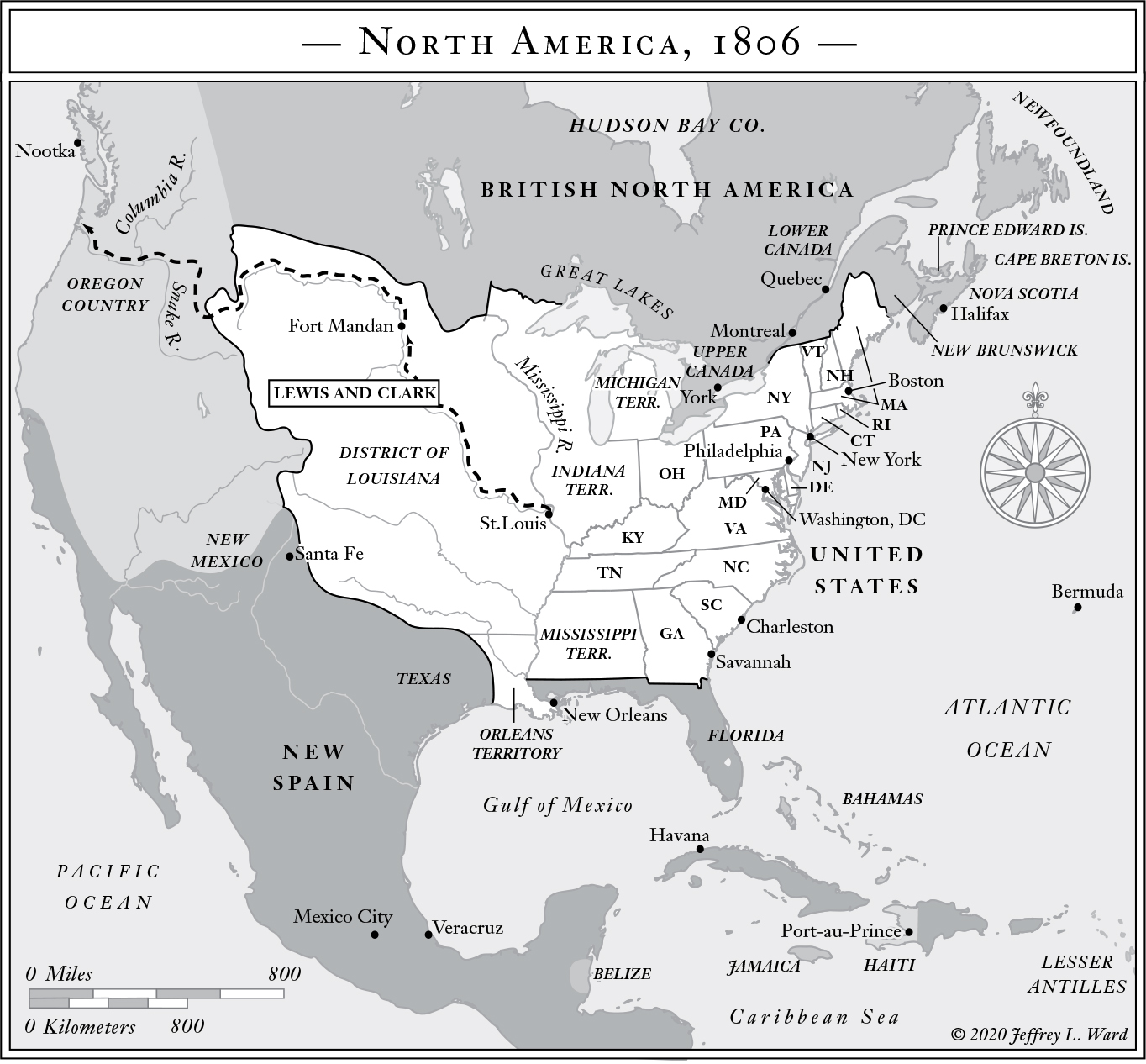 By 1806 the United States had secured and begun to settle the contested border - photo 6