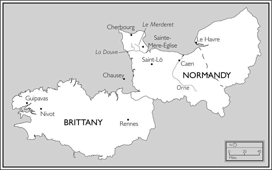 FIGURE 1a Map of Brittany and Normandy France FIGURE 1b Map of Normandy - photo 2