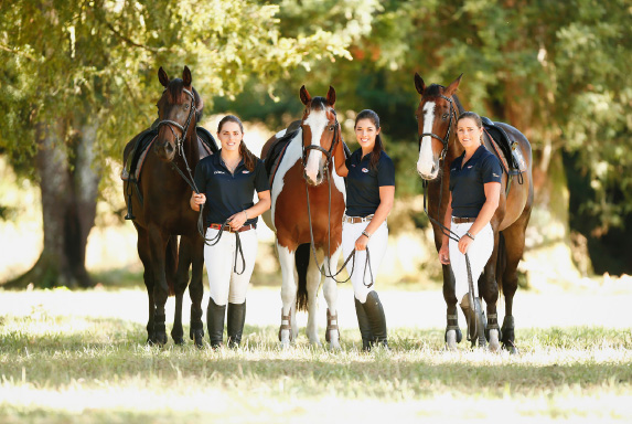 Amanda me and Vicki with some of our favourite showjumpers Our work with - photo 10