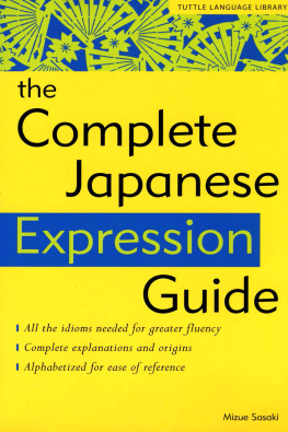 Mizue Sasaki - Complete Japanese Expression Guide