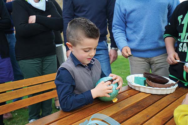 With several generations gathered this farm boy in Tuscany cracks open his - photo 4