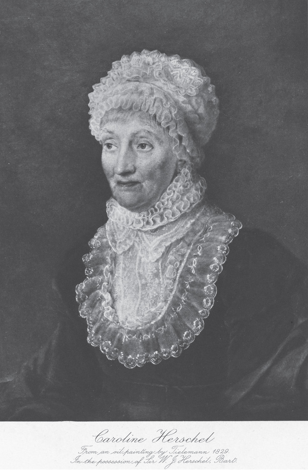 Caroline Herschel from an oil painting by Tielemann 1829 National Maritime - photo 3