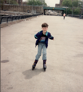 Riding along our Brooklyn neighborhood in those infamous rollerblades My - photo 20