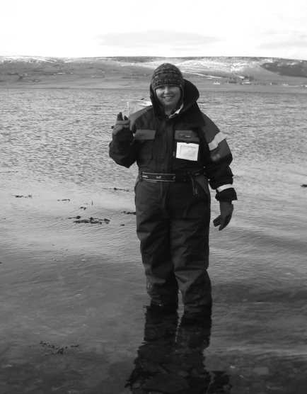 The author during fieldwork in Orkney Her original archaeological training did - photo 3