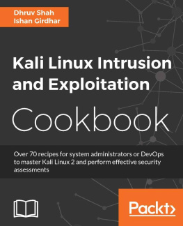 Ishan Girdhar - Kali Linux Intrusion and Exploitation Cookbook