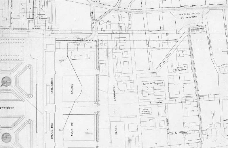 Map 3 The area around the Tuileries This plan shows projected modifications - photo 5