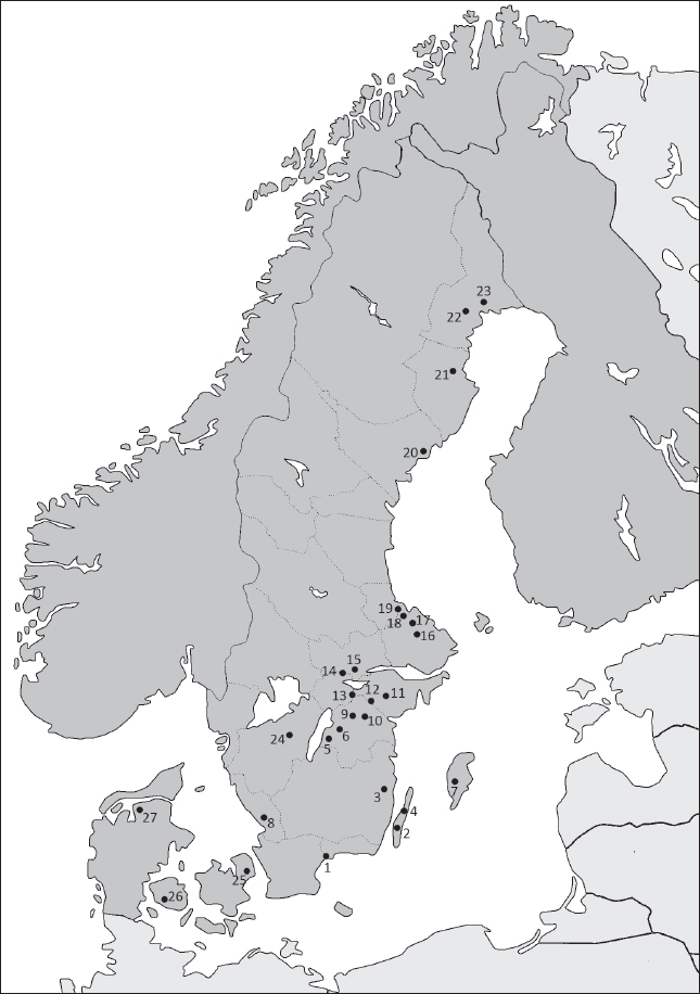 I1 Map of Sweden with some of the sites mentioned in the text 1 Siretorp - photo 2