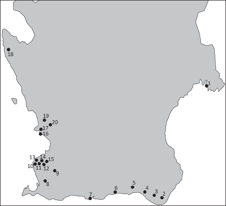 I2 Scania Sweden showing selected sites 1 Siretorp 2 Hagestad region - photo 3