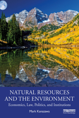 Mark Kanazawa Natural Resources and the Environment