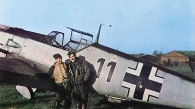 1JG 1s Bf 109 E-4 or E-7 Black 11 at Flushing in the Netherlands during - photo 6