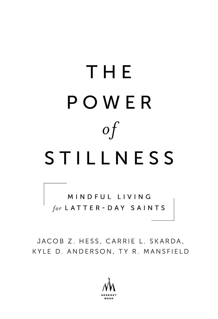 Praise for The Power of Stillness The strength of this book is in its recovery - photo 1