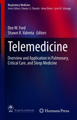 Dee W. Ford (editor) - Telemedicine: Overview and Application in Pulmonary, Critical Care, and Sleep Medicine (Respiratory Medicine)