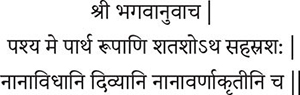 hr-bhagavn uvcha pahya me prtha rpi hataho tha sahasraha nn-vidhni divyni - photo 3