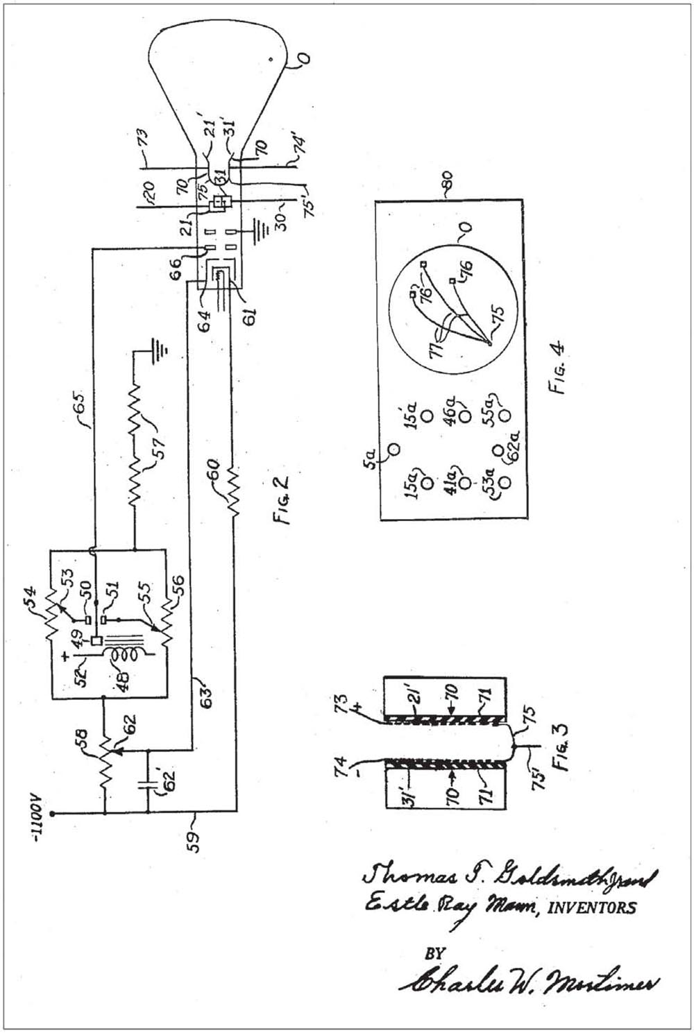 Patent for Cathode-ray tube amusement device 25 January 1947 Thomas Tolivan - photo 8