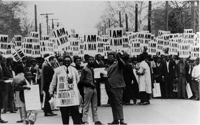 Striking sanitation department workers April 1968 Memphis TN Photograph and - photo 3