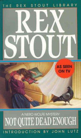 Rex Stout - Not Quite Dead Enough (Nero Wolfe Mysteries)