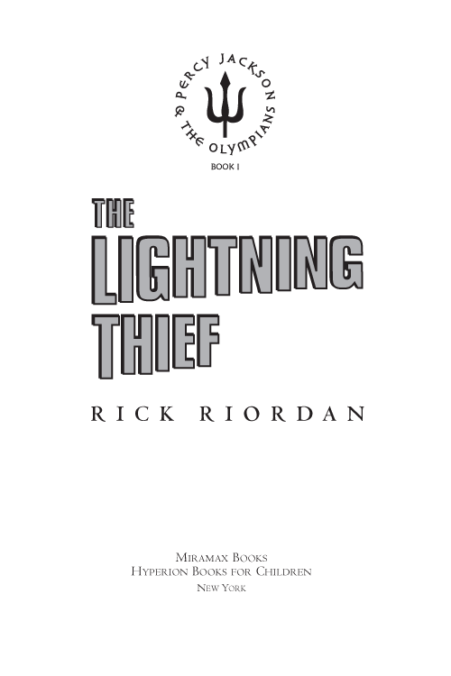 Copyright 2005 by Rick Riordan All rights reserved No part of this book may be - photo 2