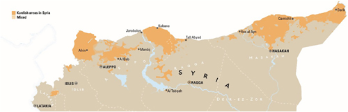 Map 1 The Kurdish demographic spread in northern Syria Map 2 Syria Areas of - photo 3