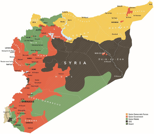 Map 2 Syria Areas of control June 2017 Map 3 Expansion of Kurdish control - photo 4