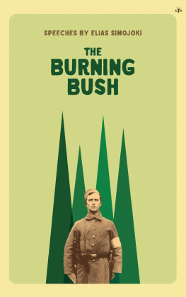 Elias Simojoki - The Burning Bush: Speeches by Elias Simojoki
