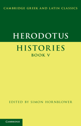 Simon Hornblower (editor) Herodotus Histories Book V