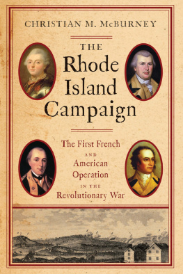 McBurney Christian M. The Rhode Island Campaign