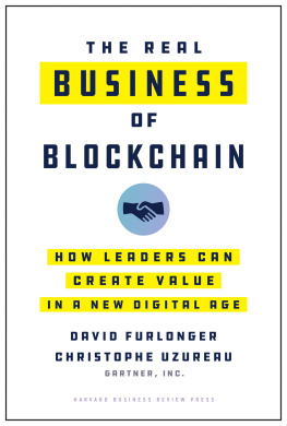 David Furlonger The Real Business of Blockchain