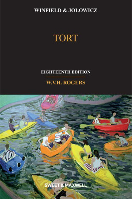 WVH Rogers Winfield & Jolowicz on Tort, 18e