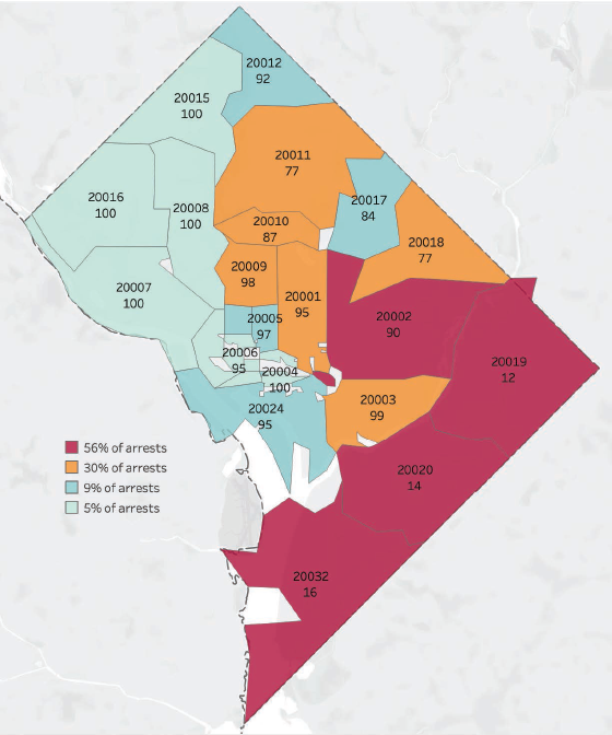 Figure 2 Arrests for Violent Offenses in the District of Columbia and - photo 6