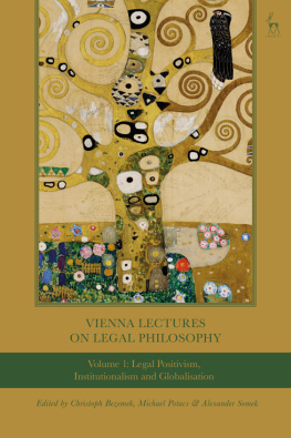 Christoph Bezemek - Vienna Lectures on Legal Philosophy, Volume 1