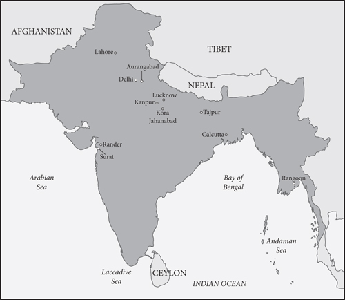 Map of colonial South Asia Allah-hu Akbar God is great Amin Amen - photo 2