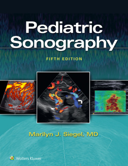 Marilyn J. Siegel Pediatric Sonography