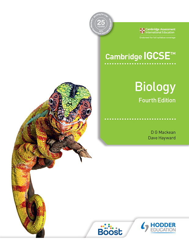 The Cambridge IGCSE Biology series consists of a Students Book Boost eBook - photo 1