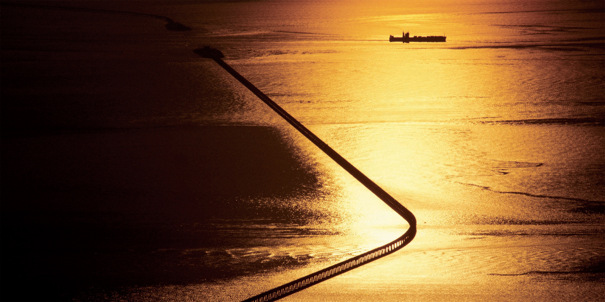 LOWELL GEORGIA Chesapeake Bay A lone freighter navigates around the Bay Bridge - photo 13