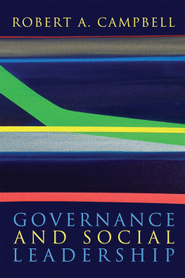 Robert A. Campbell - Governance and Social Leadership