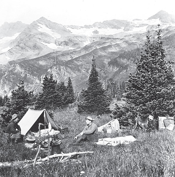 Huckle Berry Camp Glacier Park circa 19001920 Photograph by NA Forsyth - photo 5