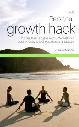 McMahon 400 Personal Growth Hack Puzzles: Guess Positive Words, Manifest your Destiny Today, Unlock Happiness and Success