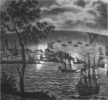 The Battle of Stonington greatly enlarged from an English commemorative water - photo 1