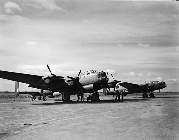 April 5 1945 Two Lancaster Mk Xs of No 419 Squadron RCAF on the ground at - photo 9