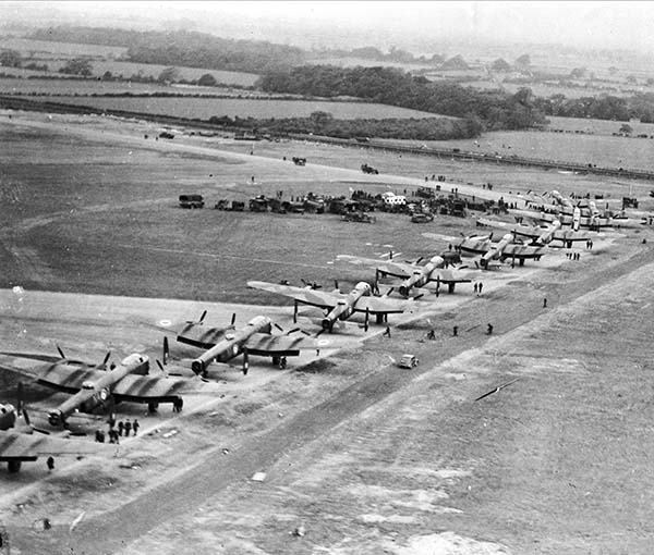 This impressive aerial photograph shows twelve Lancasters of No 428 Ghost - photo 13