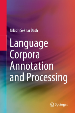 Niladri Sekhar Dash - Language Corpora Annotation and Processing