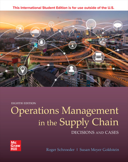 Schroeder Roger - ISE EBook Online Access for Operations Management in the Supply Chain