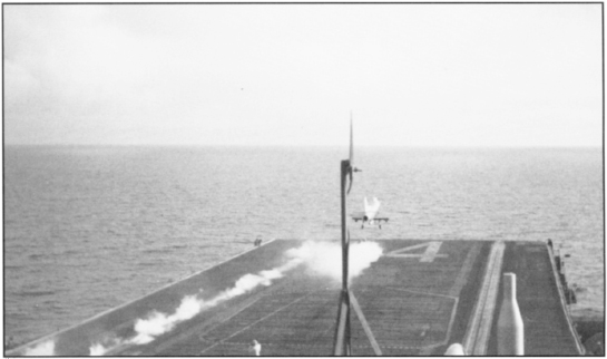 Jet aircraft departing the flight deck of Ticonderoga Courtesy of E W - photo 8