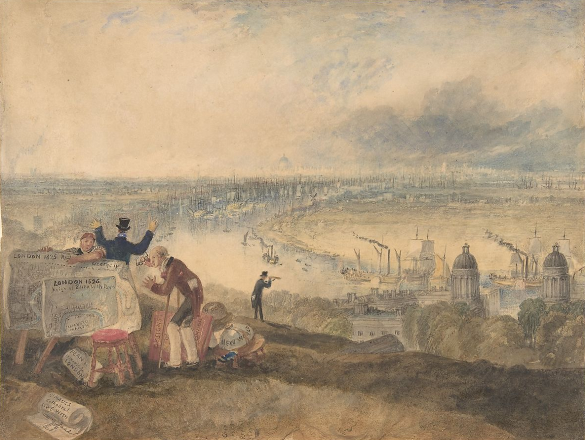 View of London from Greenwich by J M W Turner 1825 Lewis was born in London - photo 16