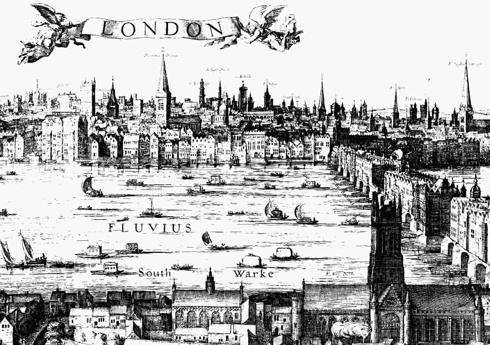 A seventeenth century drawing of London Dekkers birthplace Very little - photo 15