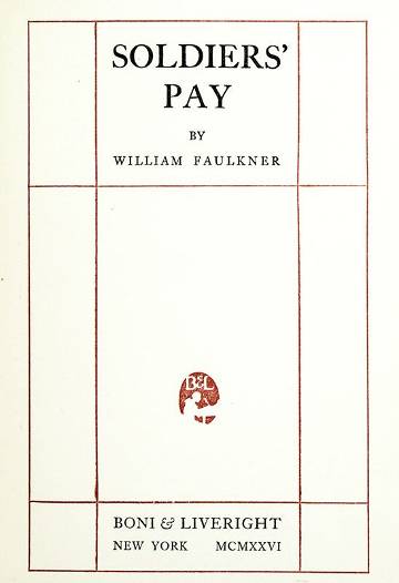 The first editions title page Faulkner serving as a cadet in Toronto 1918 - photo 20
