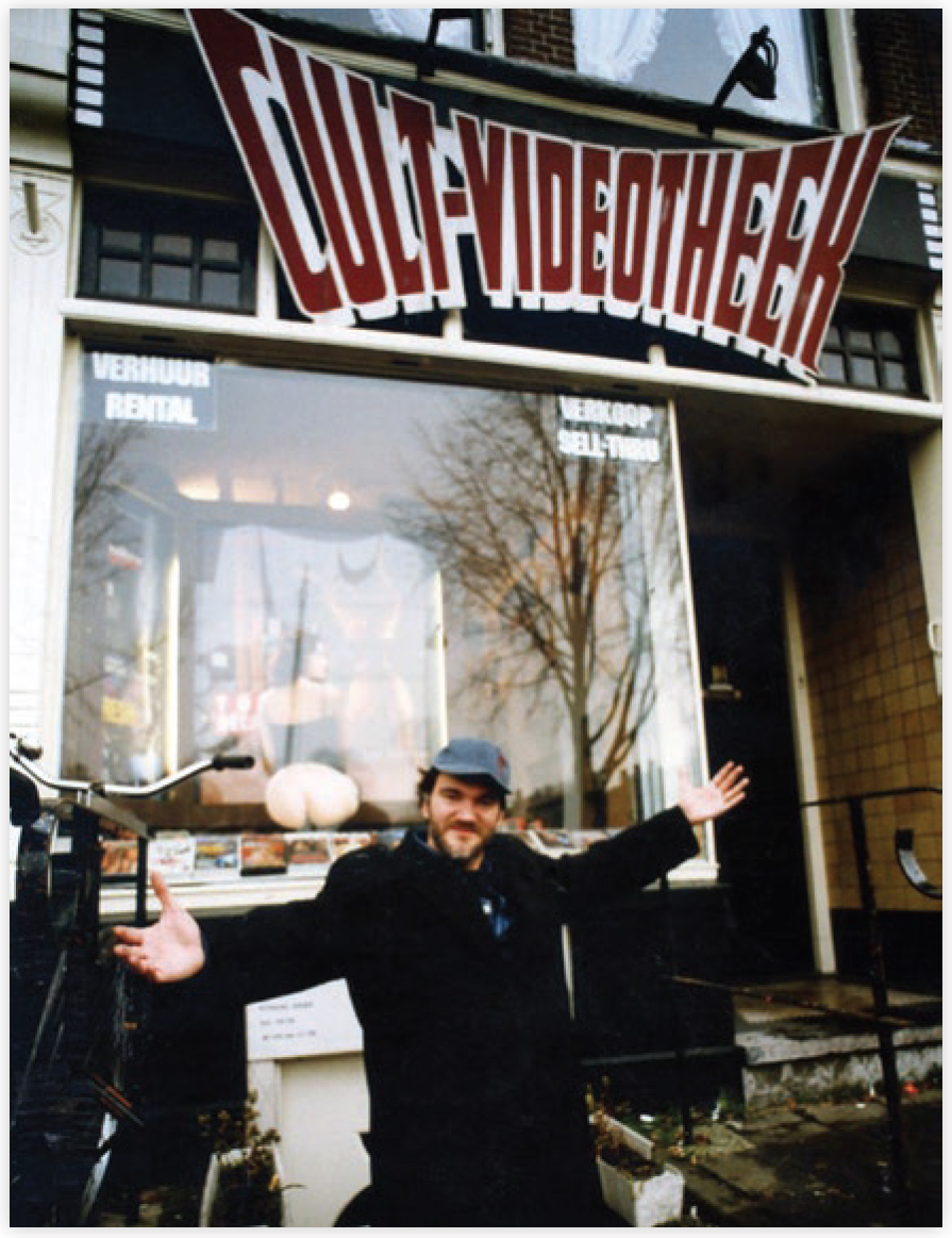 Quentin Tarantino in front of the Cult Videotheek Amsterdam 1995 I grew up - photo 9