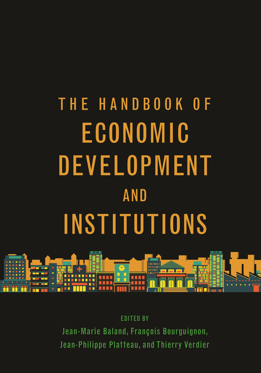 HANDBOOK ECONOMIC DEVELOPMENT INSTITUTIONS HANDBOOK ECONOMIC - photo 1