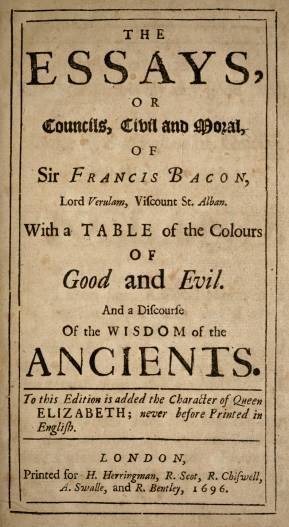 1696 title page CONTENTS Early portrait of Bacon TO THE RIGHT HONORABLE - photo 26